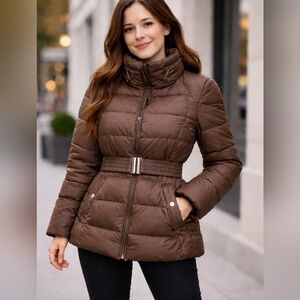 Zara Brown Puffer Jacket